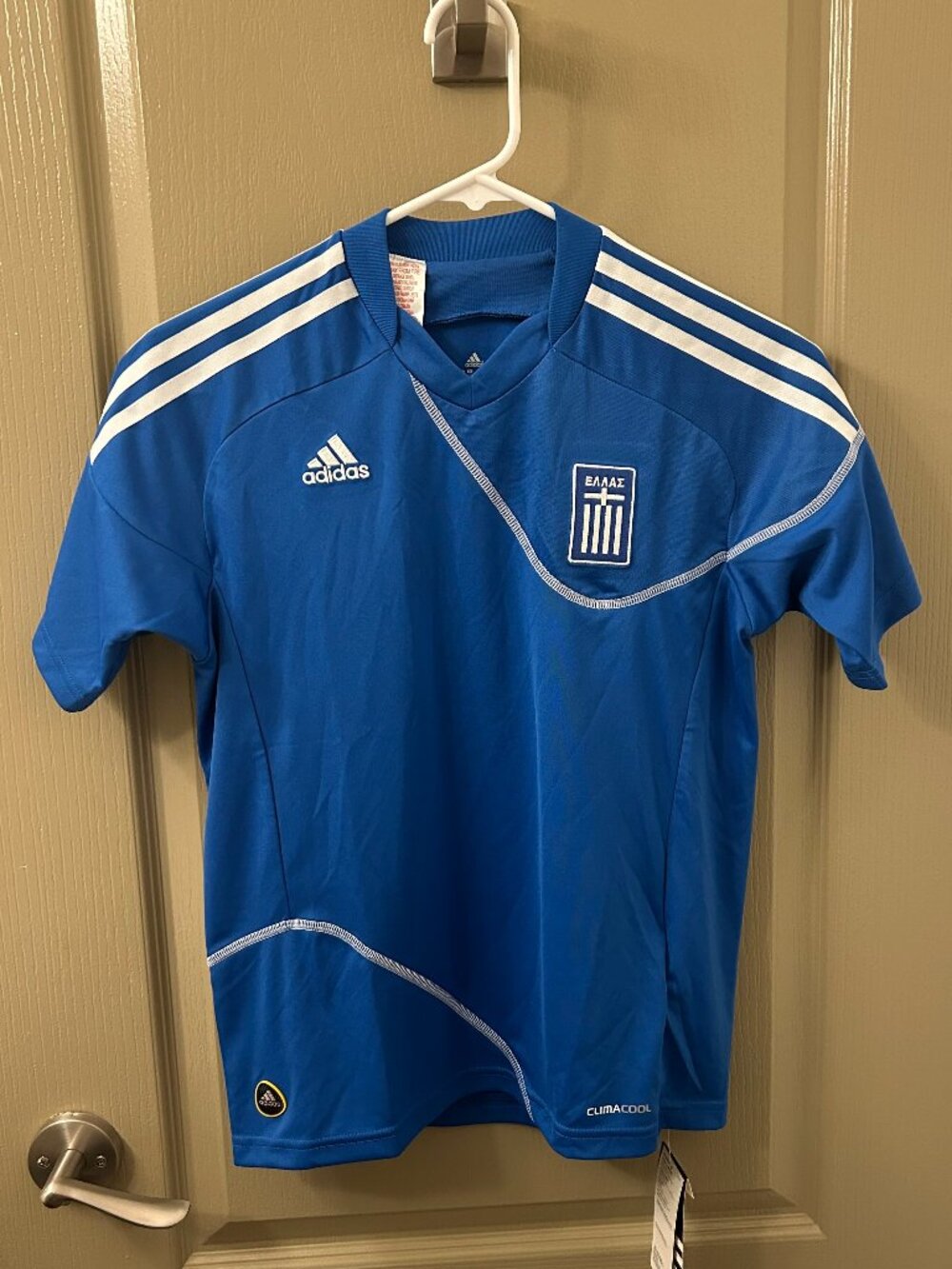 Adidas Greek National Football Team Jersey - Youth Medium